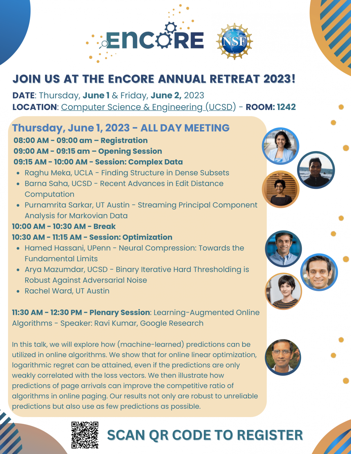 EnCORE Annual Retreat 2023 - Thursday Agenda